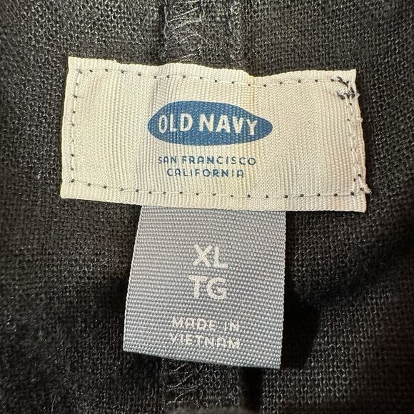 Old Navy BLACK JACK Sz X Large Linen Blend Button Front Sleeveless Maxi Sundress - Picture 6 of 8